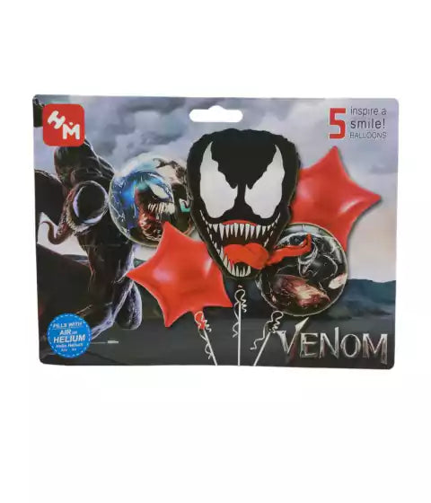 CL3-GLOBOS VENÓM X 5 PCS