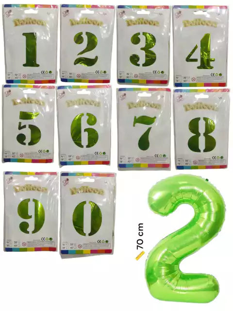 CL3-GLOBO NÚMERO VERDE DE 32 PULGADAS