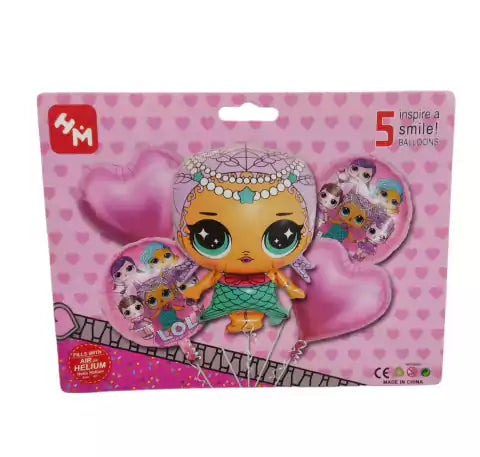 CL3-COMBO DE GLOBOS X 5 L.O.L