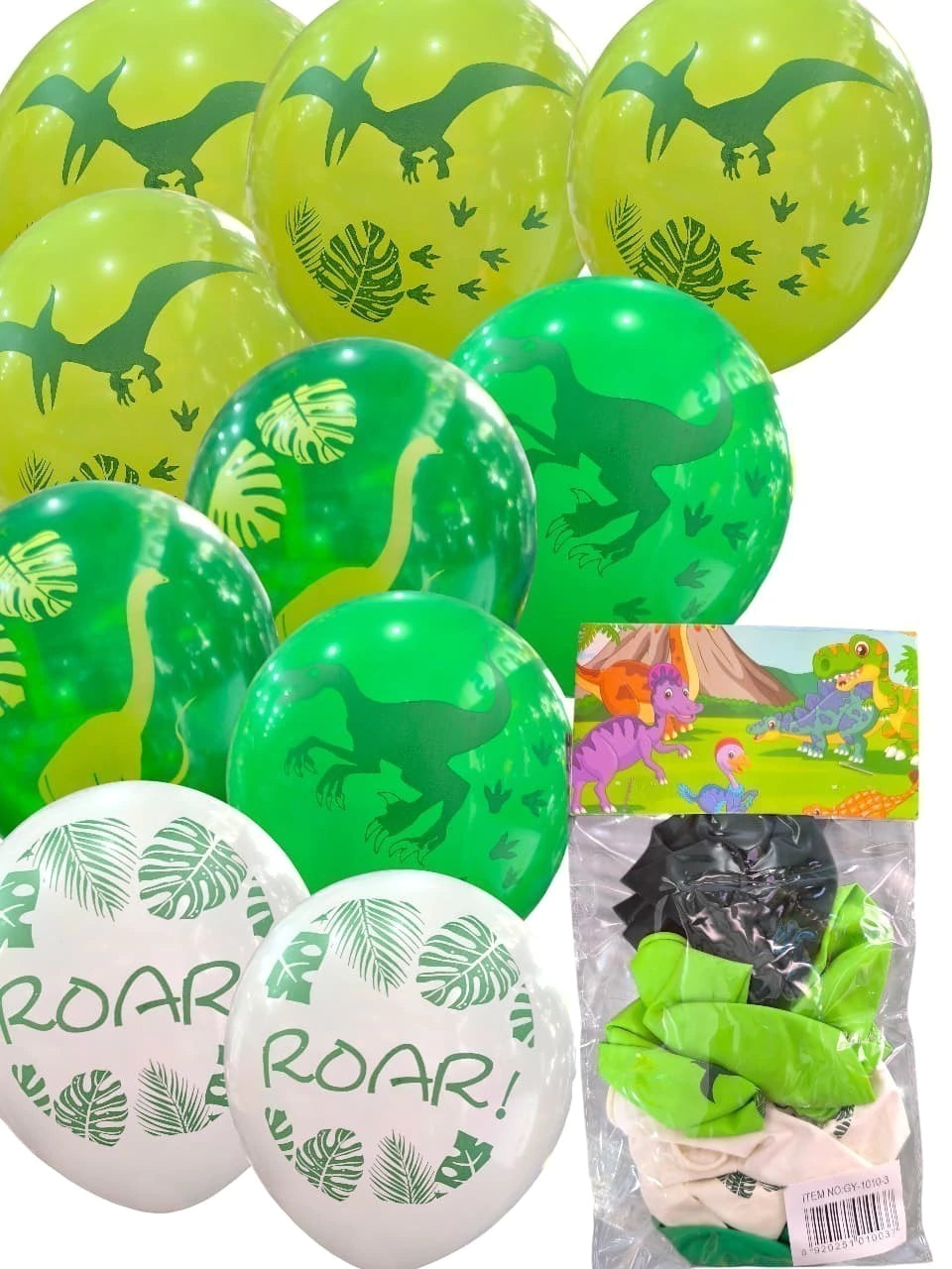 CL3-PACK DE GLOBO PERSONAJES X10 DE 12 PULGADAS