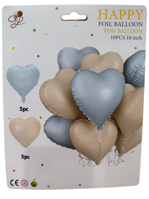 PACK DE GLOBOS DE 18 PULGADAS FORMAS DE CORAZONES