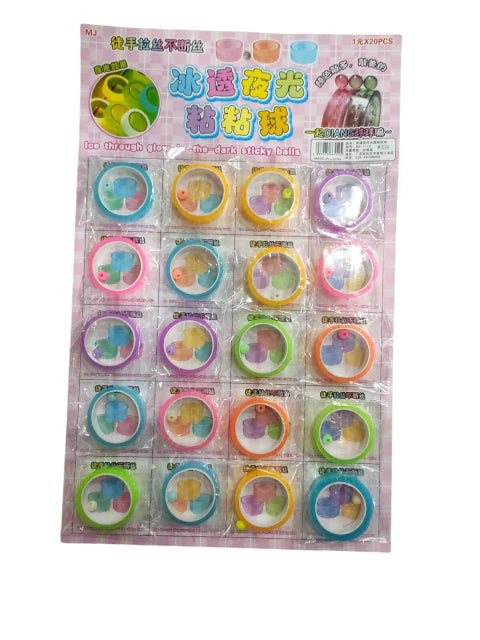 CL3-CINTA C/ PELOTA PEGAJOSO X 20 UNIDADES