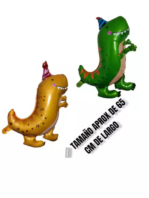 CL3-GLOBO DINOSAURIO C/ CONETA X 10 UNIDAD