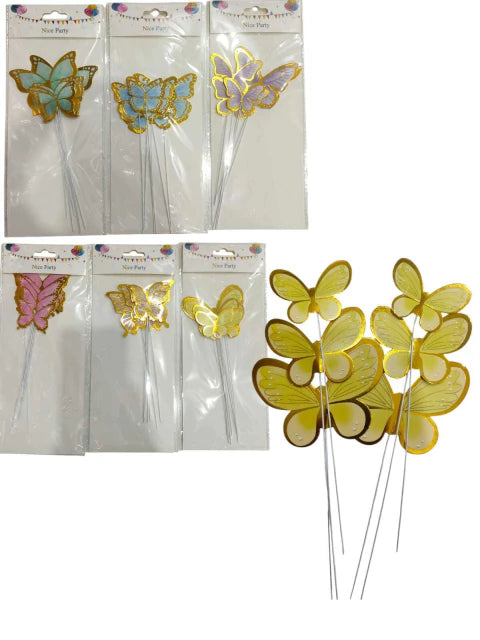 CL3-TOPPER 装饰蝴蝶 x 6 个