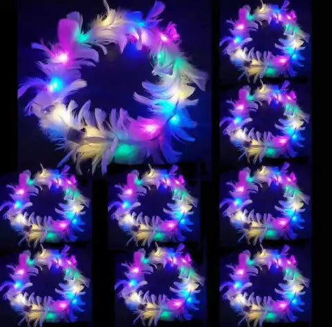 CL3-带灯的羽毛头带