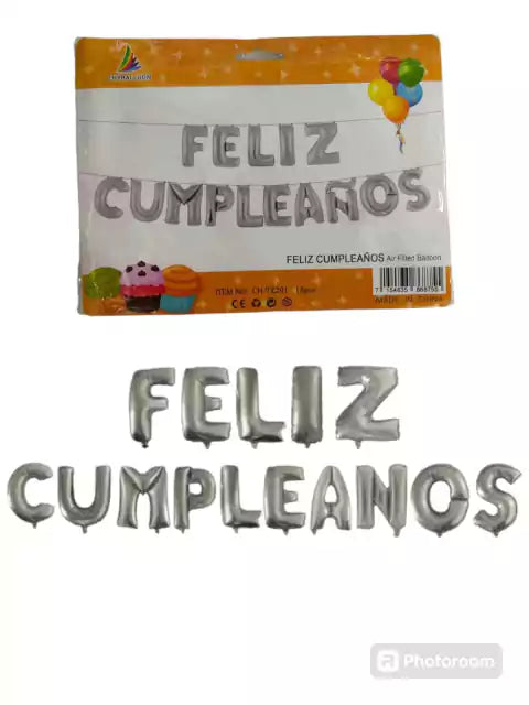 CL3-LETRA FELIZ CUMPLEAÑOS