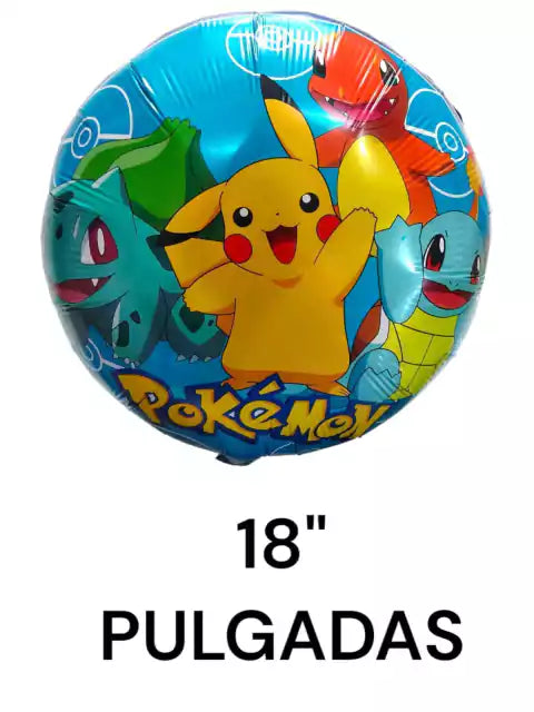 CL3-GLOBO PIKACHU X 10 UNIDADES