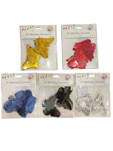 CL3-装饰用蝴蝶 x 50 个