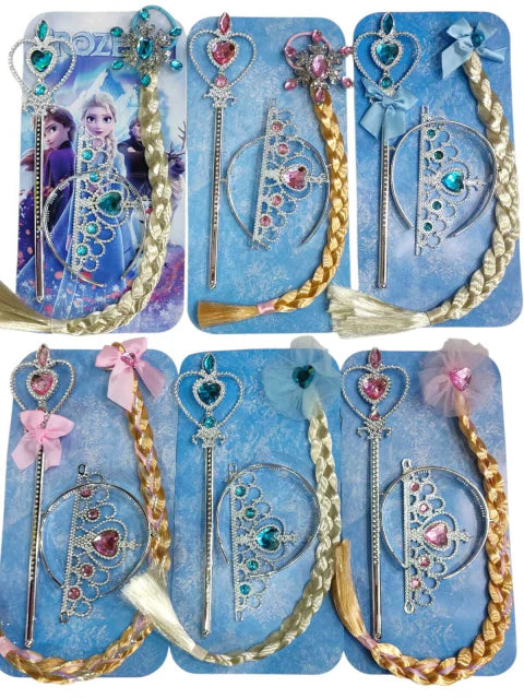 CL3-SET 艾莎公主皇冠、魔杖和内裤