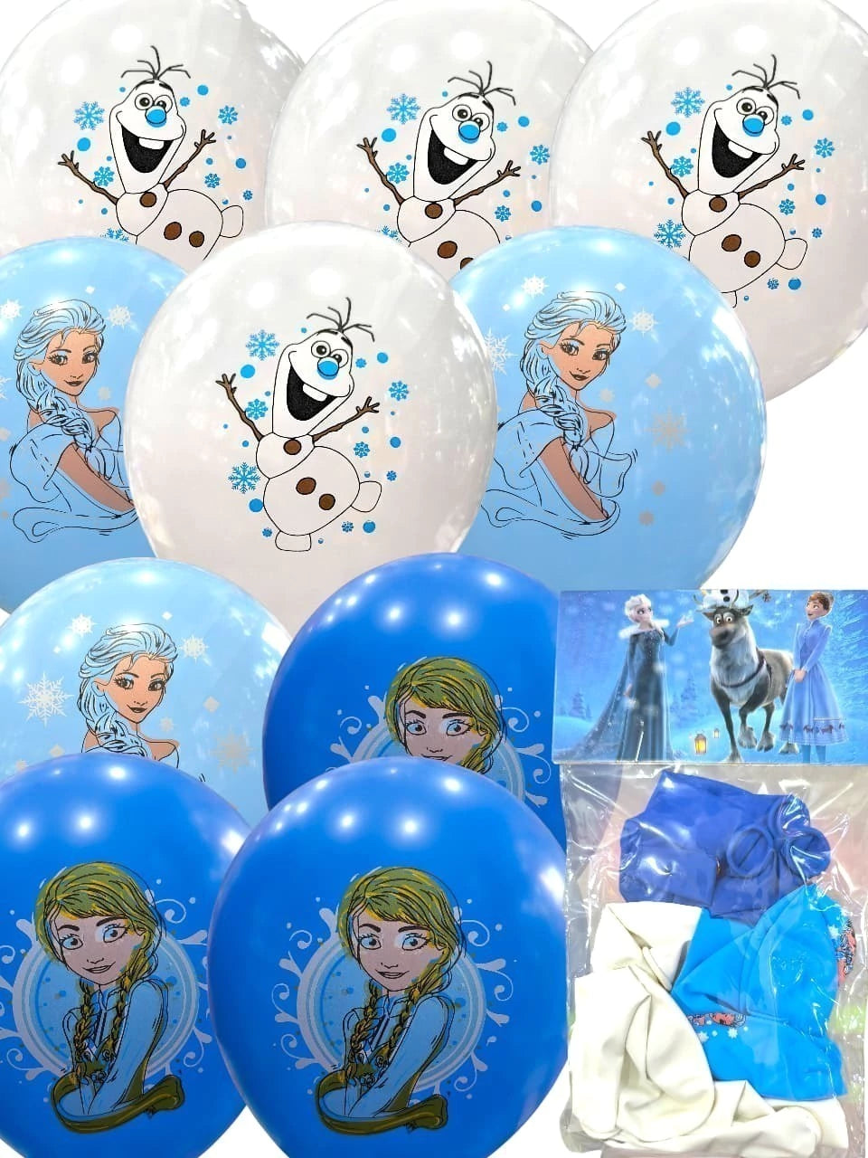 CL3-PACK DE GLOBO PERSONAJES X10 DE 12 PULGADAS