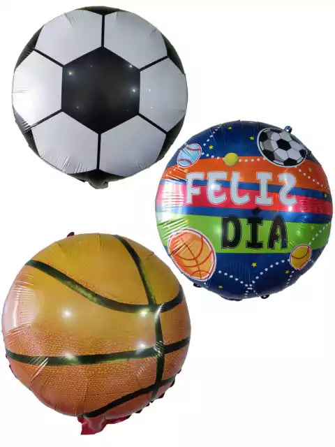 CL3-GLOBOS FORMA DE PELOTA X 10 UNIDAD