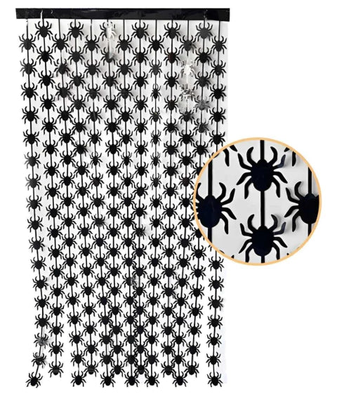 CL3-CORTINA HALLOWEEN ARAÑA