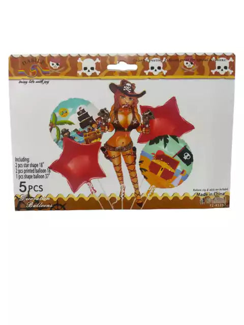 CL3-SET DE GLOBOS X 5 UNIDADES