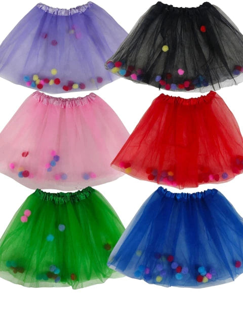 CL3-带绒球的芭蕾舞裙