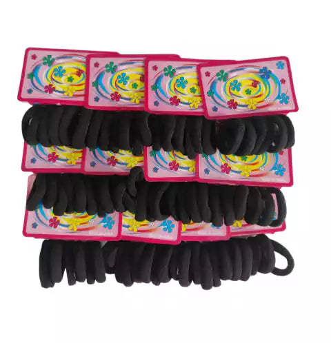 CL3-COLITA DE PELO X12 PCS ( GOMA REFORZADA