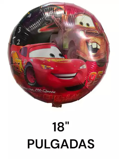 CL3-GLOBO CARS X 10 UNIDAD