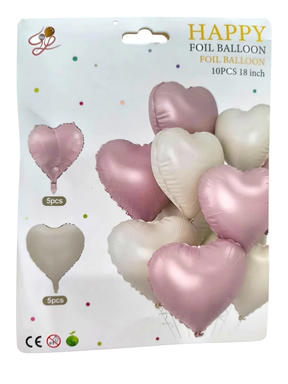 CL3-PACK DE GLOBOS DE 18 PULGADAS FORMAS DE CORAZONES