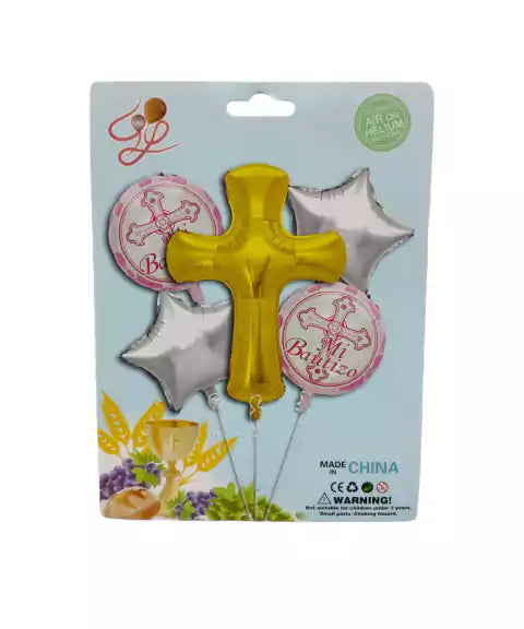 CL3-GLOBO X 5 UNIDAD MI BAUTIZO