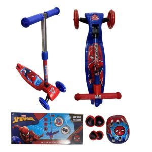 IHT-MONOPATIN SPIDERMAN DE 3 RUEDAS CON LUZ Y SONIDO