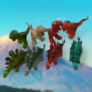 MINI DINOSAURIO DE GOMA