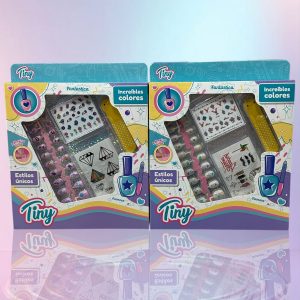 IHT-SET DE UÑA TINY CON STIKERS