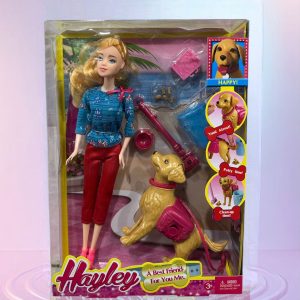 IHT-MUÑECA HARLEY ARTICULADA CON MASCOTA