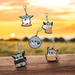 IHT-BABY YODA 橡胶钥匙扣