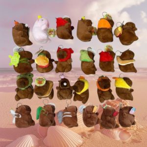 IHT-CAPIBARA 毛绒钥匙扣什锦