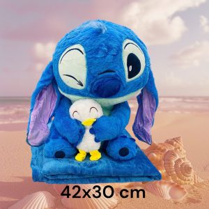 IHT-STITCH 毛绒玩具带毯子