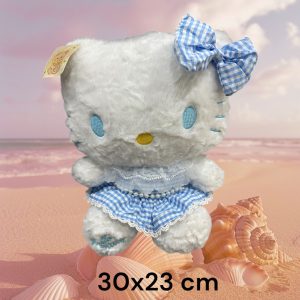 浅蓝色连衣裙毛绒小猫