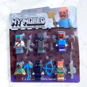 IHT-MUÑECO MINECRAFT TIPO LEGO