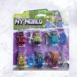 IHT-MUÑECO MINECRAFT TIPO LEGO