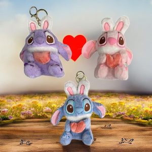IHT-Stitch 心形毛绒钥匙扣