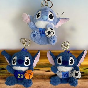 IHT-STITCH 毛绒钥匙扣带球