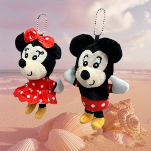 LLAVERO PELUCHE MINIE Y MICKEY