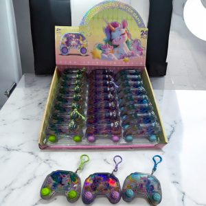 JUEGO DE AGUA UNICORNIO TIPO LLAVERO