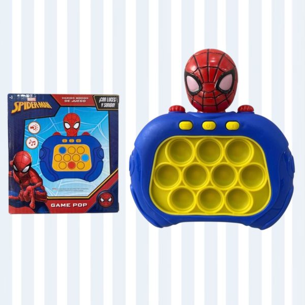 IHT-POP IT A PILA SPIDERMAN CON LUZ Y SONIDO