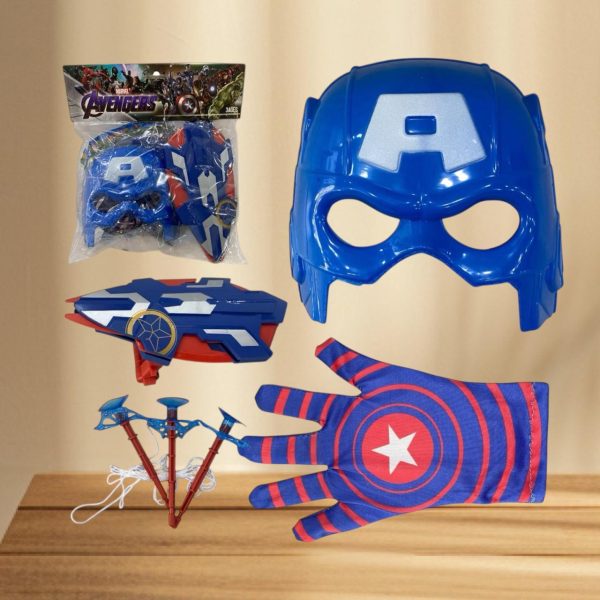 MASCARA CON LANZADOR CAPITAN AMERICA