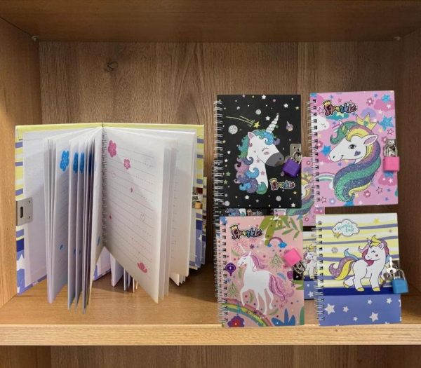 ANOTADOR CON CANDADO UNICORNIO