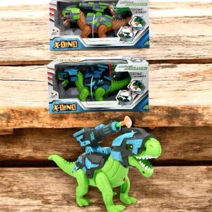 DINO REX A PILA CON LANZADOR A PILA