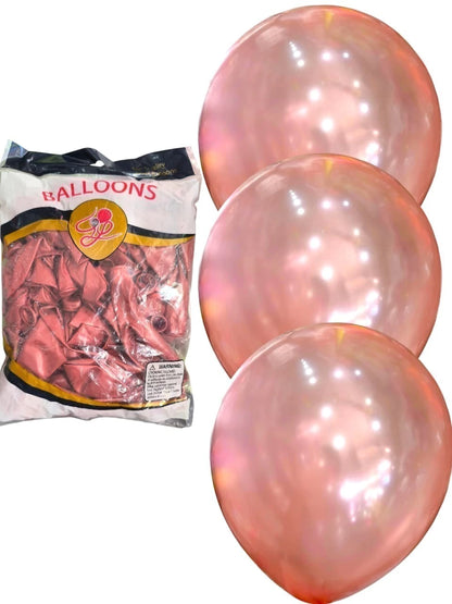 CL3-PACK DE GLOBOS LATEX DE 12 PULGADAS DE 100 UNIDADES