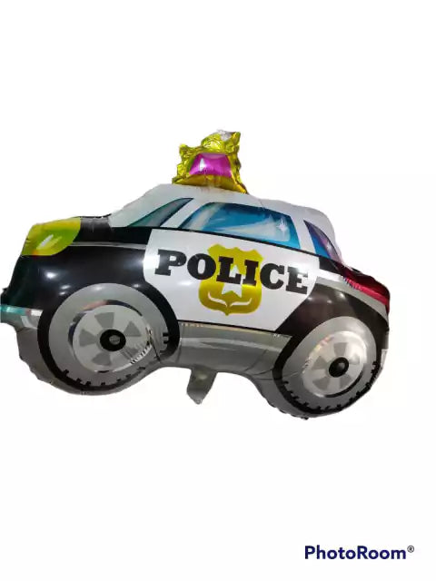 CL3-GLOBO AUTO DE POLICÍA X 10 UNIDAD