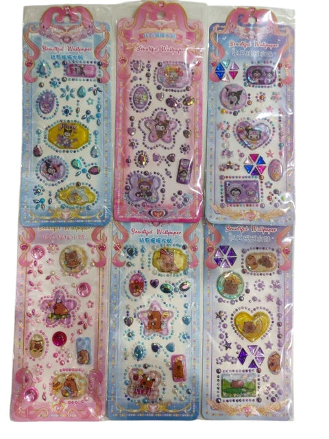 CL3-STIKER 3D KUROMI CAPIBARA C/ AGUA