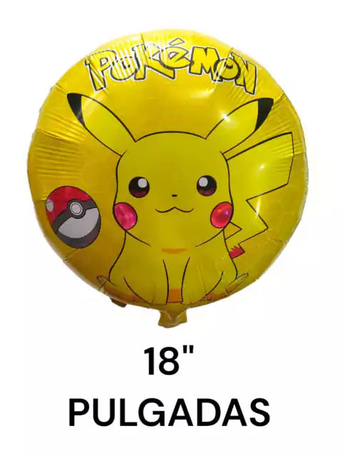 CL3-GLOBO PIKACHU X 10 UNIDADES