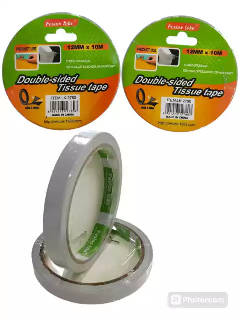 CL3-CINTA DOBLE FAZ 12 MM X 10 M