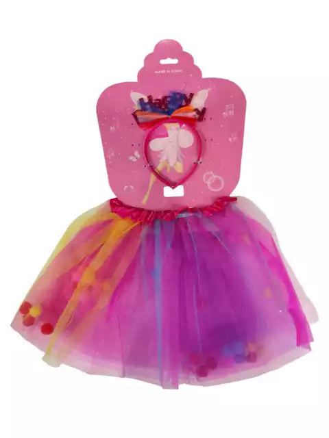 CL3-带绒球的蓬蓬裙套装