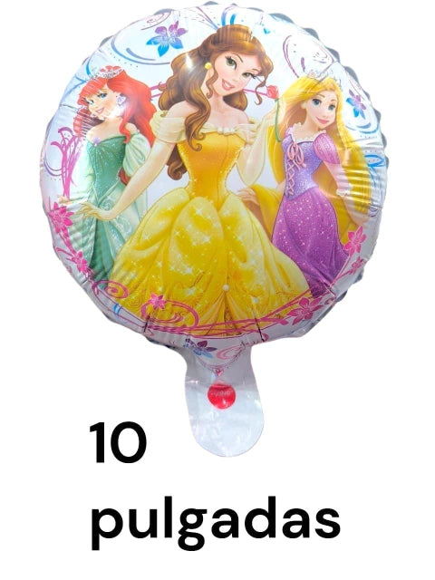 GLOBO PRINCESAS DE 10 PULGADAS X50 PCS