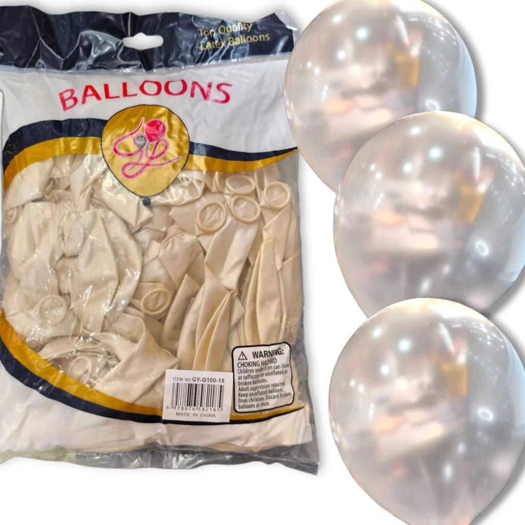 CL3-PACK DE GLOBOS LATEX DE 12 PULGADAS DE 100 UNIDADES