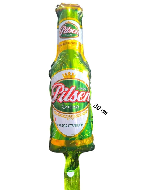 GLOBO SILUETA BOTELLA 30 CM X50 UNIDAD