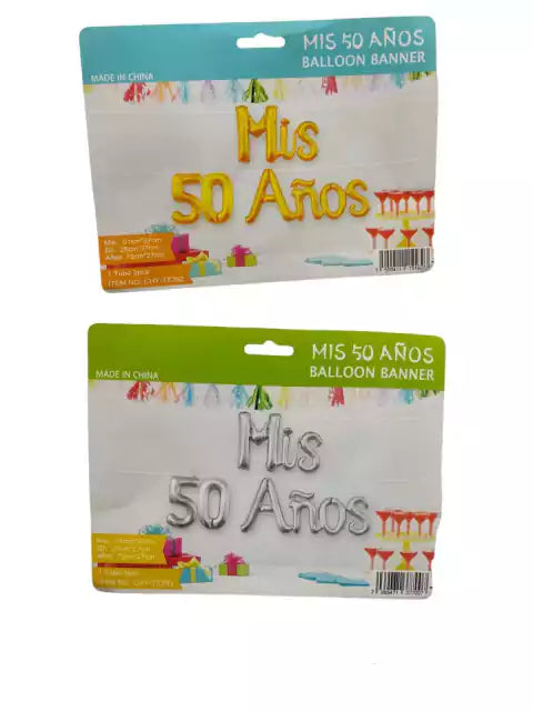 CL3-GLOBO LETRA MIS 50 AÑOS